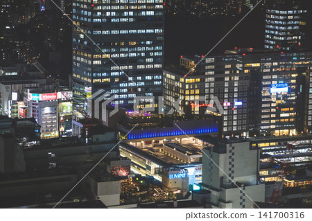 April 24 2026 Neon Lit Shinjuku Entertainment District Overhead 141700316