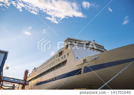 Ferry boat before departure Ferry boat before departure 141701040