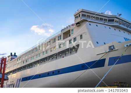 Ferry boat before departure Ferry boat before departure 141701043