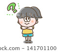 一幅兒童插畫，畫中有一個問號 141701100