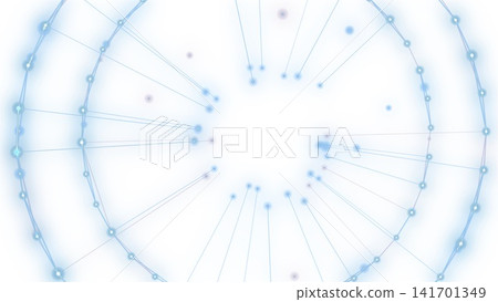 A background of expanding networks of glowing lines and dots A background of expanding networks of glowing lines and dots 141701349