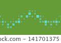 A pattern of blue light dots spread across a green background. 141701375