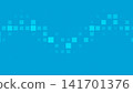 Blue wave dot pattern background 141701376