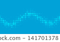 Blue wave dot pattern background 141701378