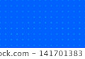 A polka dot pattern arranged at equal intervals on a blue background. 141701383