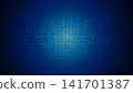 A cluster of glowing dots spread across a dark blue background. 141701387