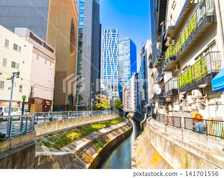 Tokyo, Shibuya River Street and Shibuya River Tokyo, Shibuya River Street and Shibuya River 141701556