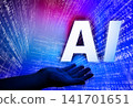 AI's handwriting and palm 141701651