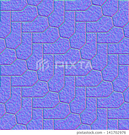 Rough Rock Interlocking Paving Stone Normal Map Rough Rock Interlocking Paving Stone Normal Map 141702976