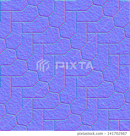 Granular Interlocking Stone Pavement Normal Map Granular Interlocking Stone Pavement Normal Map 141702987