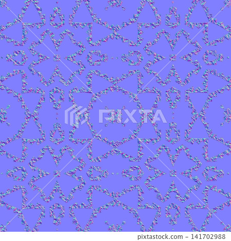 Intricate Mandala Star Normal Map with Crystalline Stone Texture Intricate Mandala Star Normal Map with Crystalline Stone Texture 141702988