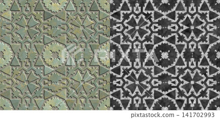 Green Metallic Geometric Assembly and Alpha Map Showcase Green Metallic Geometric Assembly and Alpha Map Showcase 141702993
