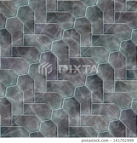Clean Brushed Copper Metal Tile Grid Seamless Texture Clean Brushed Copper Metal Tile Grid Seamless Texture 141702999