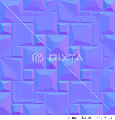 Geometric Square Block Normal Map Texture Geometric Square Block Normal Map Texture 141703295