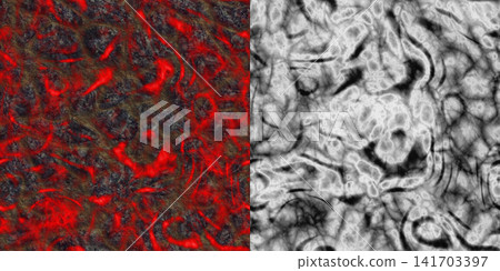 Detailed Molten Rock Displacement Map Technical Asset Detailed Molten Rock Displacement Map Technical Asset 141703397