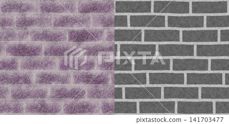 Blue Mossy Brick Material and Heightmap Comparison Blue Mossy Brick Material and Heightmap Comparison 141703477