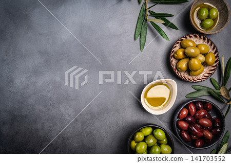 Green and black olives Green and black olives 141703552
