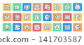 Graphic design outline icon set. Vector illustration. 141703587