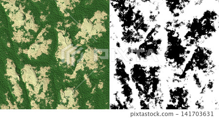 Teal Mossy Stone Material and Displacement Showcase Teal Mossy Stone Material and Displacement Showcase 141703631