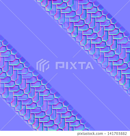 Diagonal Geometric Pattern Normal Map 141703882