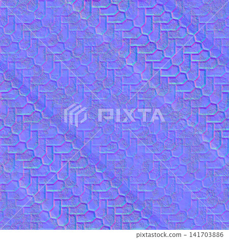Hybrid Tech and Organic Normal Map 141703886