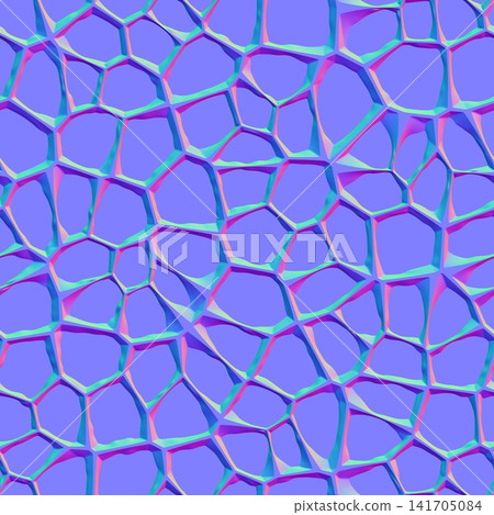 Outlined Organic skeletal Cell Grid Normal Map Outlined Organic skeletal Cell Grid Normal Map 141705084