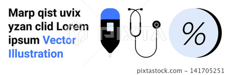 Healthcare, data analysis, medical services, patient care, hospital administration, health monitoring. IV bag, stethoscope and percentage symbol. Healthcare and data analysis concepts Healthcare, data analysis, medical services, patient care, hospital administration, health monitoring. IV bag, stethoscope and percentage symbol. Healthcare and data analysis concepts 141705251