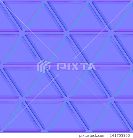 Beveled Triangular Geometric Tile Normal Map Beveled Triangular Geometric Tile Normal Map 141705590