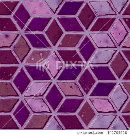 Geometric Painted Diamond Pattern Geometric Painted Diamond Pattern 141705618