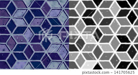 Painted Diamond Tile PBR Set Comparison Painted Diamond Tile PBR Set Comparison 141705625