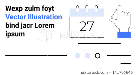 Time management, scheduling, digital tools, appointment setting, workflow optimization, and productivity. Hand pointing at a calendar with customizable elements. Time management and scheduling Time management, scheduling, digital tools, appointment setting, workflow optimization, and productivity. Hand pointing at a calendar with customizable elements. Time management and scheduling 141705646