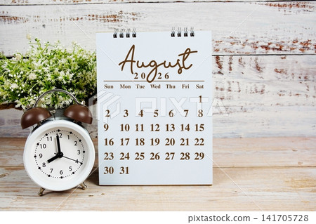 August 2026 annual monthly desk calendar for planning and management August 2026 annual monthly desk calendar for planning and management 141705728