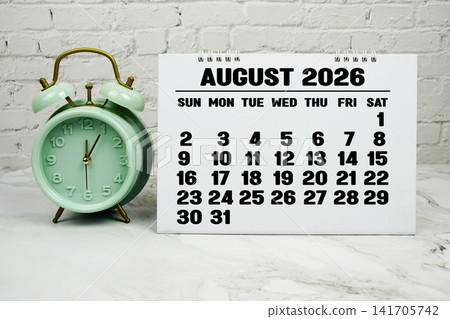 August 2026 annual monthly desk calendar for planning and management August 2026 annual monthly desk calendar for planning and management 141705742