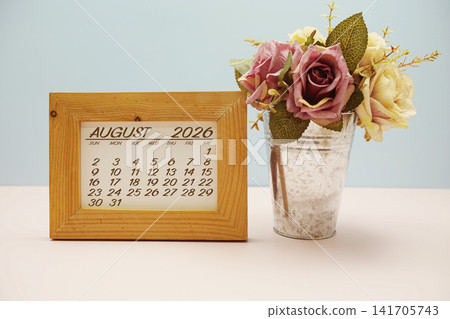 August 2026 annual monthly desk calendar for planning and management 141705743