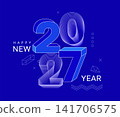 3d geometric numbers 2027 for New Year modern greeting card. Holiday poster with numbers from lines, simple geometry 3d shapes. Template for flyer,web, cover, calendar, web, print, banner,card. Vector 3d geometric numbers 2027 for New Year modern greeting card. Holiday poster with numbers from lines, simple geometry 3d shapes. Template for flyer,web, cover, calendar, web, print, banner,card. Vector 141706575