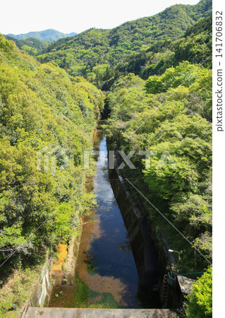 香川縣東香川市五明水壩下游景色 香川縣東香川市五明水壩下游景色 141706832