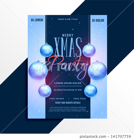 elegant christmas party poster flyer design elegant christmas party poster flyer design 141707759