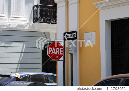 Spanish signs on the road Spanish signs on the road 141708051
