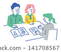 A couple consulting with a female staff member_color 141708567