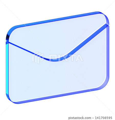 Blue glass envelope mail icon in glassmorphism style for email communication, clean inbox symbol designed for messaging, contact forms, and newsletter assets Blue glass envelope mail icon in glassmorphism style for email communication, clean inbox symbol designed for messaging, contact forms, and newsletter assets 141708595