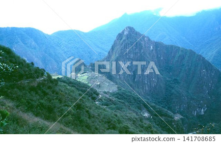 Machu Picchu ruins in Peru Machu Picchu ruins in Peru 141708685