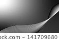 Monochrome wavy line background - stylish abstract design 141709680