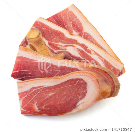 thicker Slices Of Bone In Dry Cured Aged Ham thicker Slices Of Bone In Dry Cured Aged Ham 141710547