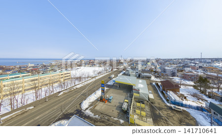 View of central Nemuro, Hokkaido, Japan View of central Nemuro, Hokkaido, Japan 141710641