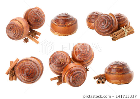 Delicious cinnamon rolls sit beautifully with cinnamon sticks nearby, PNG Delicious cinnamon rolls sit beautifully with cinnamon sticks nearby, PNG 141713337