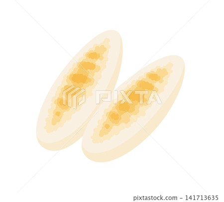 Sasakamaboko (fish cake), flat illustration Sasakamaboko (fish cake), flat illustration 141713635