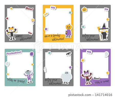 Halloween instant camera style frame set 141714016