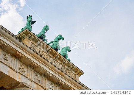Brandenburg Gate Quadriga Sculpture in Berlin Germany 141714342