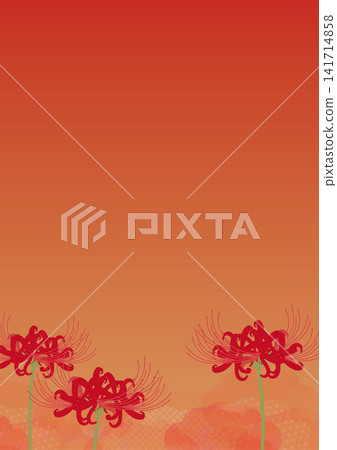 Obon (Buddhist festival) - Spider lily background material Obon (Buddhist festival) - Spider lily background material 141714858