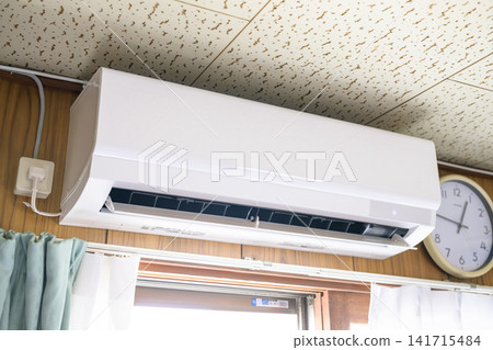 Air conditioner installed in an old house Air conditioner installed in an old house 141715484